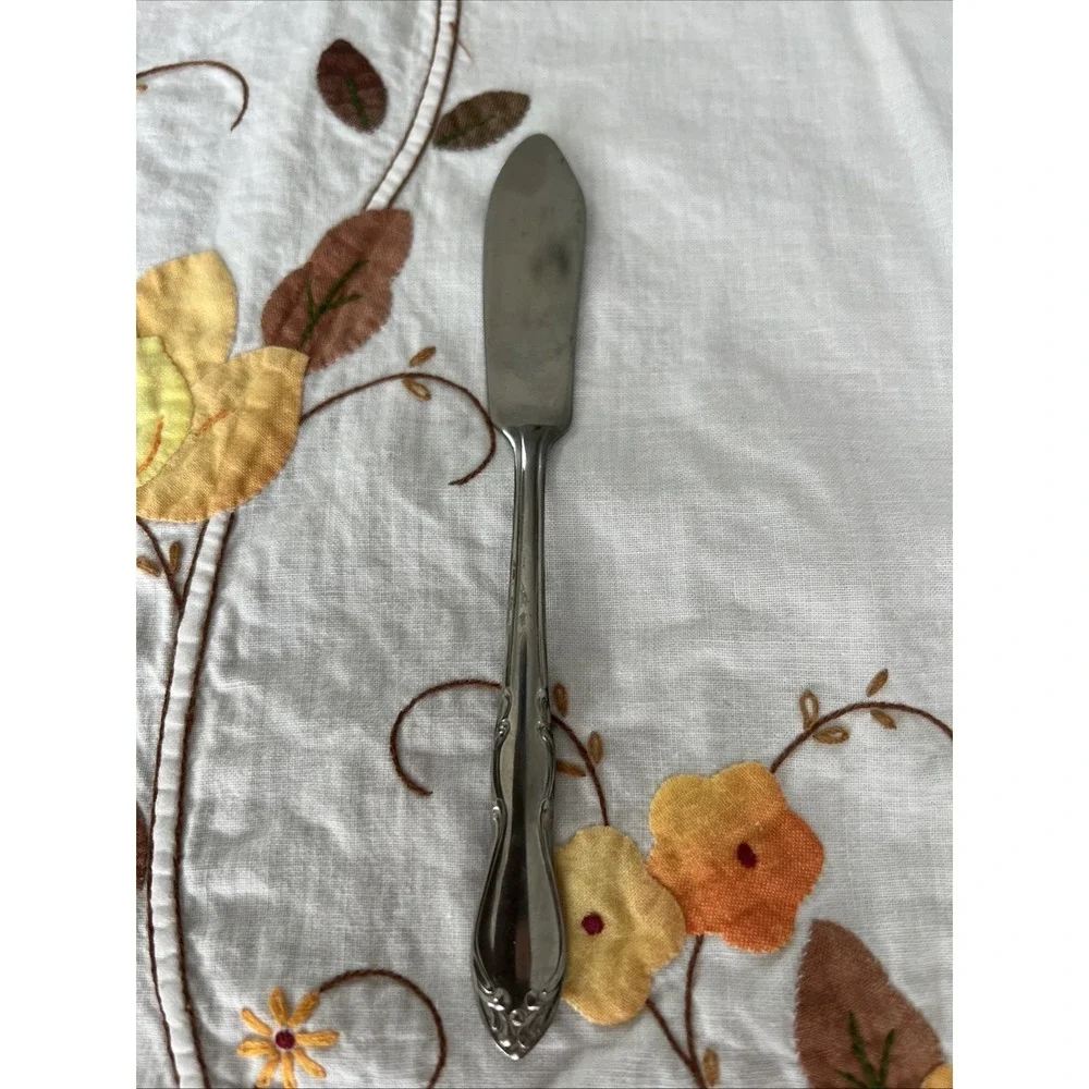 Simeon L & George H Rogers Stainless Butter Knife Spreader